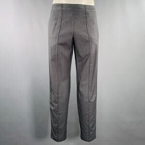 WALES BONNER Size 34 Grey Blue Wool Flat Front Casual Pants